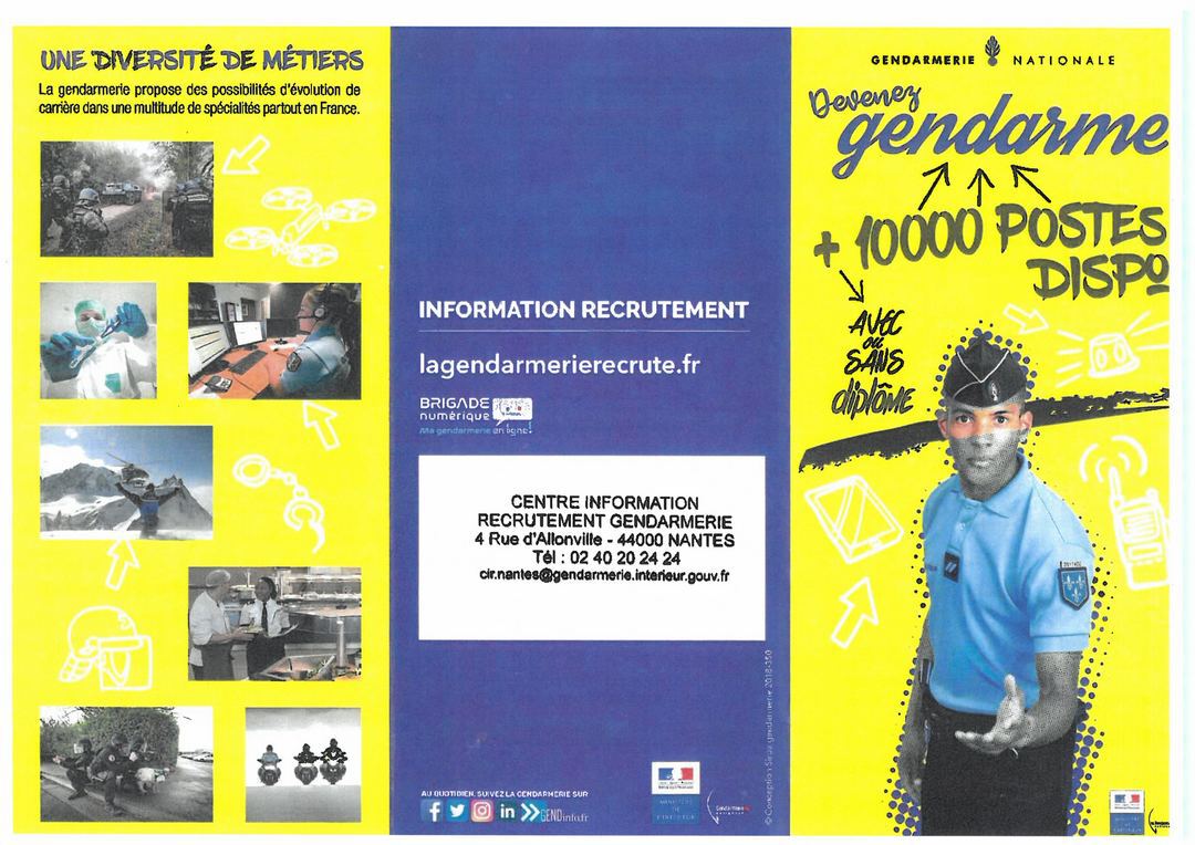 La Gendarmerie recrute