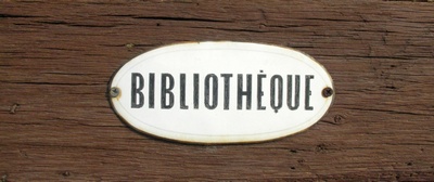 Plaque bibliothèque