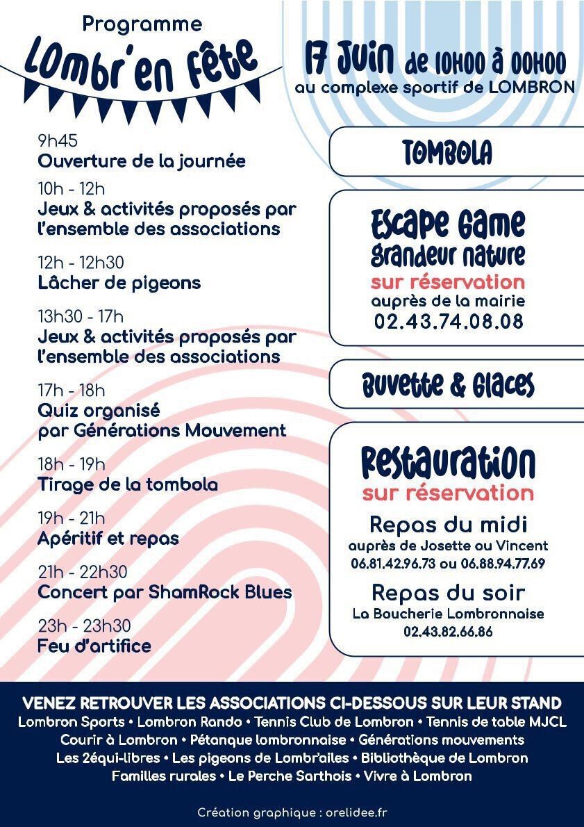 Programme Lombr'en Fête 2023