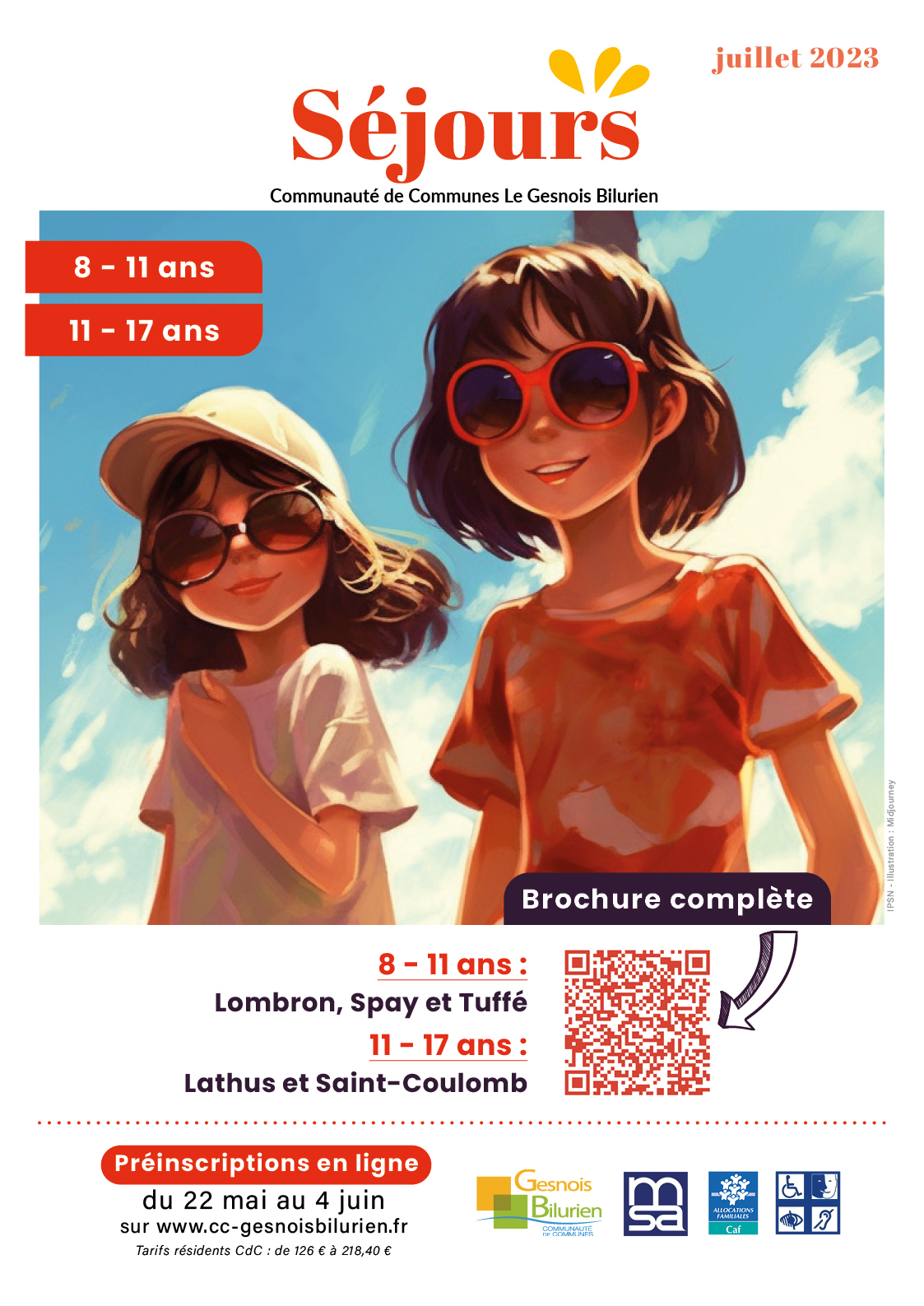 séjour été 2023 - Communauté de Communes Le Gesnois Billurien
